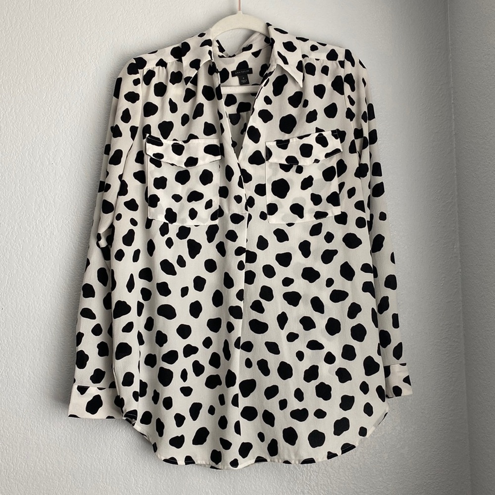 Ann Taylor Print Blouse